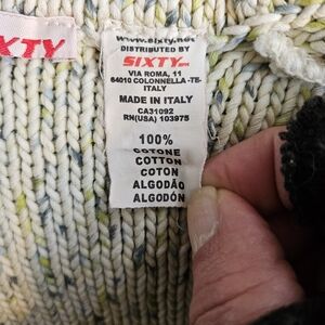 Miss Sixty - signed 100% cotton top / jacket >> size M in Multi Green & Blue